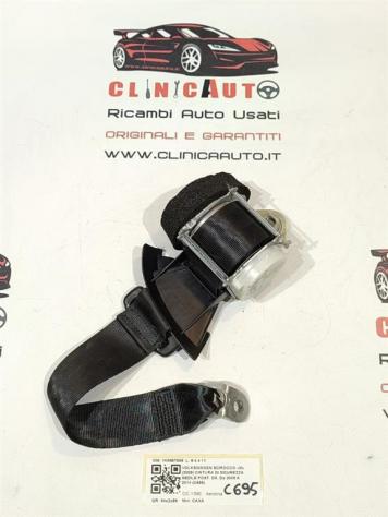 CINTURA DI SICUREZZA POSTERIORE DX VOLKSWAGEN Scirocco Serie (137) 1K8857806 CAXA (0814)