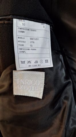 CAPPOTTO UOMO ENRICO COVERI NERO TG.50 DROP R - Foto 7
