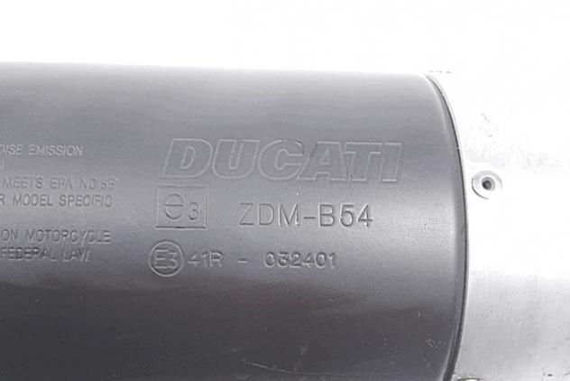 SILENZIATORE DI SCARICO SINISTRA DUCATI HYPERMOTARD 1100 2007 - 2009 57411051A LEFT SILENCER - Foto 2