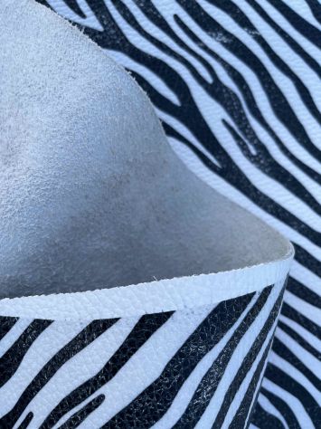 Pelle di vitello stampa zebra - sp. 1,5 - Foto 7
