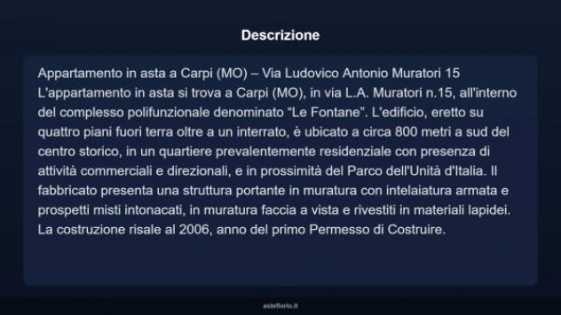 Immobile in asta di 109 m² con più di 5 locali e box auto in vendita a Carpi - Foto 9