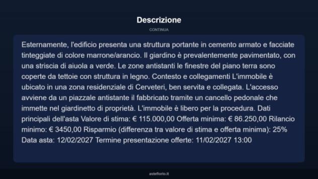 Immobile in asta di 72 m² in vendita a Cerveteri - Foto 14