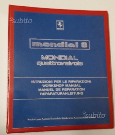 Ferrari mondial 8 manuale officina riparazione