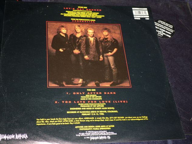 DEF LEPPARD - Let's Get Rocked  LP / 33 12" Picture Disc 1992 Limited Edition UK - Foto 3
