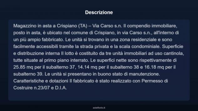 Immobile in asta di 56 m² in vendita a Crispiano - Foto 3