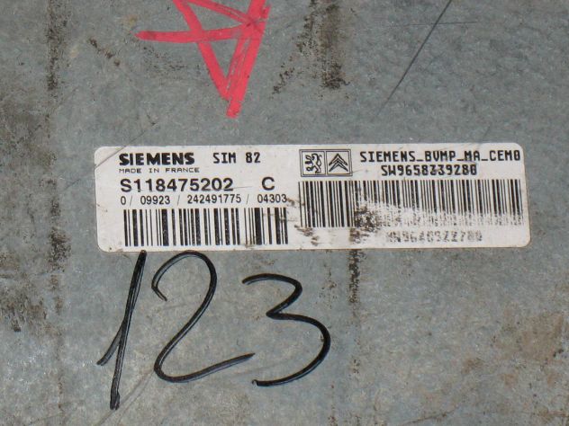 S118475202C ECU CAMBIO PEUGEOT CITROEN 1.4 SIM82 S118475202C 9658339280 - Foto 2