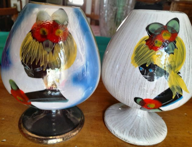Lotto Composto Da Una Coppia Di Vasetti Monofiore Ed Un Incensiere In Bronzo A Smalti Cloisonne H Max Cm 16 Lievi Difetti