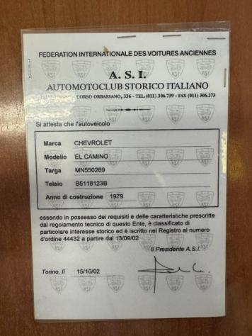 CHEVROLET El Camino 5.7 V8 Pick Up LS1 ***Iscritta Asi*** rif. 22358118 - Foto 9