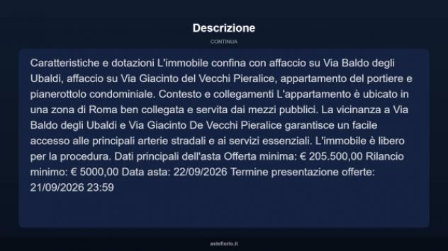 Immobile in asta di 92 m² in vendita a Roma - Foto 4