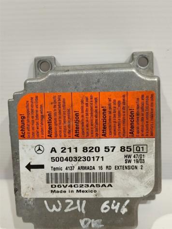 CENTRALINA AIRBAG MERCEDES Classe E Berlina W211 A2118205785C 646951 (0207) - Foto 2