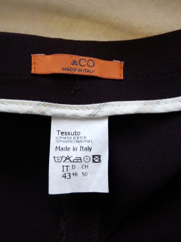 Pantaloni donna linea dritta viola - Foto 3