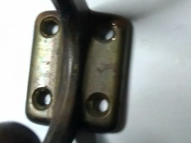 3 vecchi attaccapanni in ottone fine prima metà del 900 - Foto 6