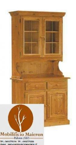 Arredi case montagna Mobili Rustici  : Credenza in Legno 2 ante cod 005 AFFARE