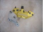 Pinza Freno Anteriore Beringer Oro 4 Pistoncini Racing Supermotard Nuovo