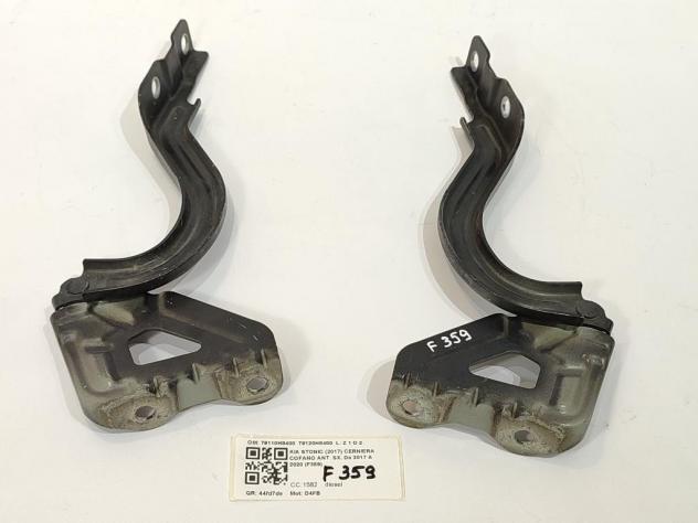 CERNIERE COFANO ANTERIORE DX E SX KIA Stonic Serie 79110H8400 79120H8400 D4FB (17) - Foto 2