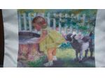 Quadro punto croce con perline per cameretta.