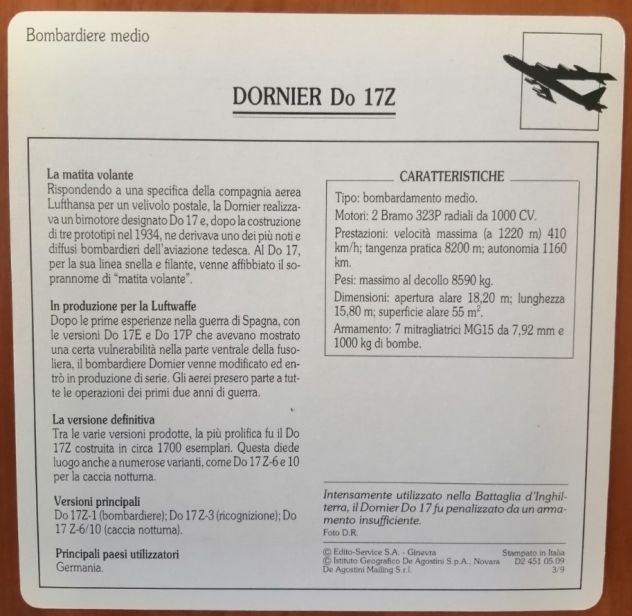 Collezione Aerei da guerra Deagostini 1991 - Foto 7