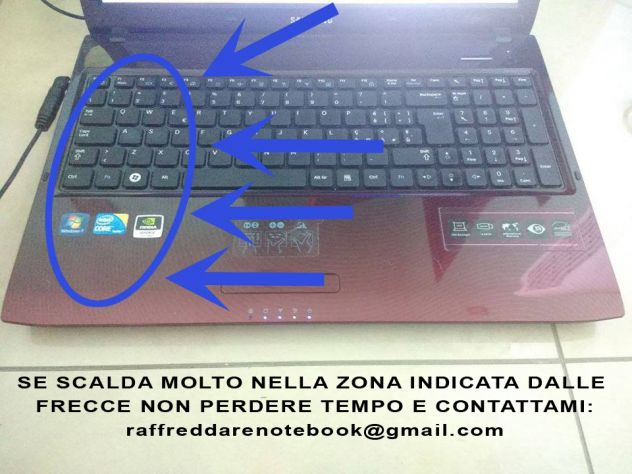 Notebook che scalda molto sulla parte sinistra?