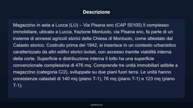 Immobile in asta di 476 m² in vendita a Lucca - Foto 5