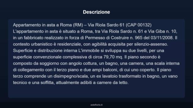 Immobile in asta di 79 m², box auto in vendita a Roma - Foto 11
