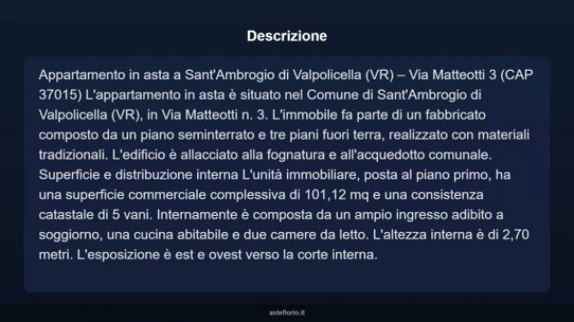 Immobile in asta di 101 m² in vendita a Sant'Ambrogio di Valpolicella - Foto 4