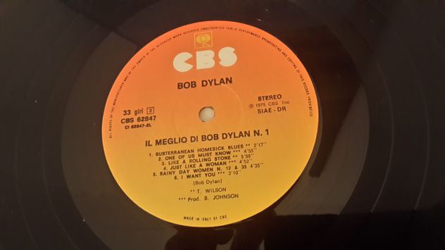 Bob Dylan, Il Meglio Di Bob Dylan N. 1, Italy 1975. - Foto 5