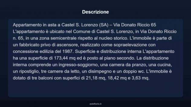 Immobile in asta di 173 m² in vendita a Castel San Lorenzo - Foto 18