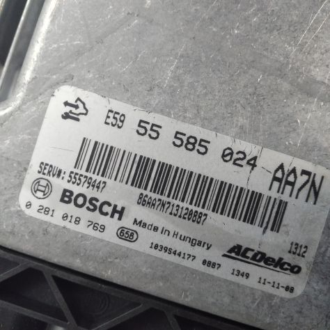 CENTRALINA MOTORE ECU OPEL ASTRA 55585024 0281018769 55579447 1039S4417 BA4 CE - Foto 6