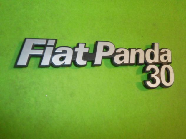 SCRITTA LOGO TARGHETTA POSTERIORE FIAT PANDA 30 REAR PLATE FIAT PANDA 30 - Foto 4