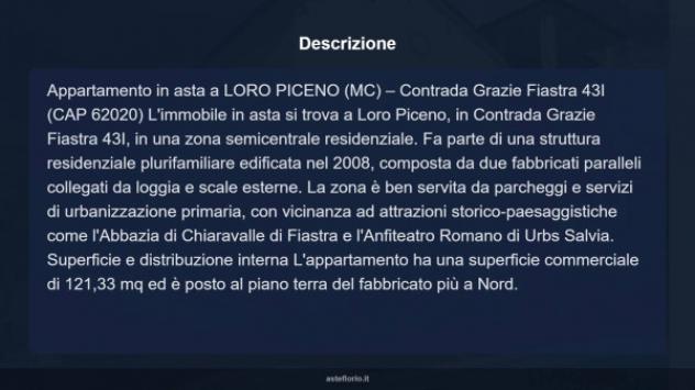 Immobile in asta di 121 m² con più di 5 locali e box auto in vendita a Loro Piceno - Foto 15
