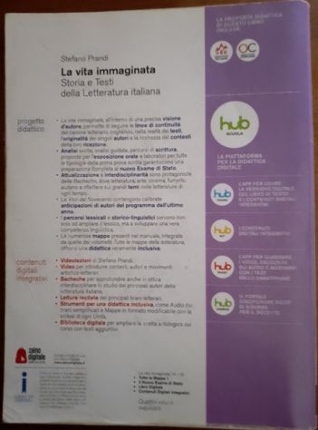 Letteratura italiana La vita immaginata 1A+1B 9788824776561 - Foto 6