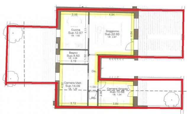 Appartamento in vendita a Cascina 75 mq Rif: 1365873