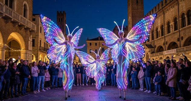 TRAMPOLIERI FARFALLE LUMINOSE