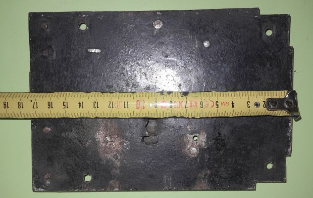 Serratura Antica in ferro battuto completa di chiave XVIII Secolo. - Foto 5