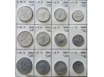 Lire Italiane monete da 1-2-5-10 coniate 1948-1949-1950