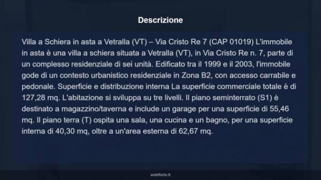Immobile in asta di 127 m² con più di 5 locali e box auto in vendita a Vetralla - Foto 8