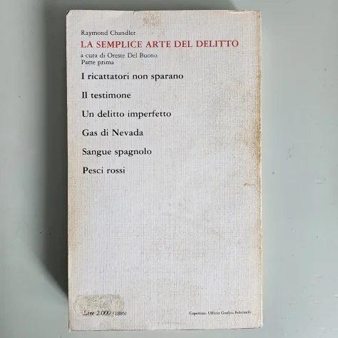 La Semplice Arte del Delitto - Raymon Chandler - Feltrinelli - 1980 - Foto 4