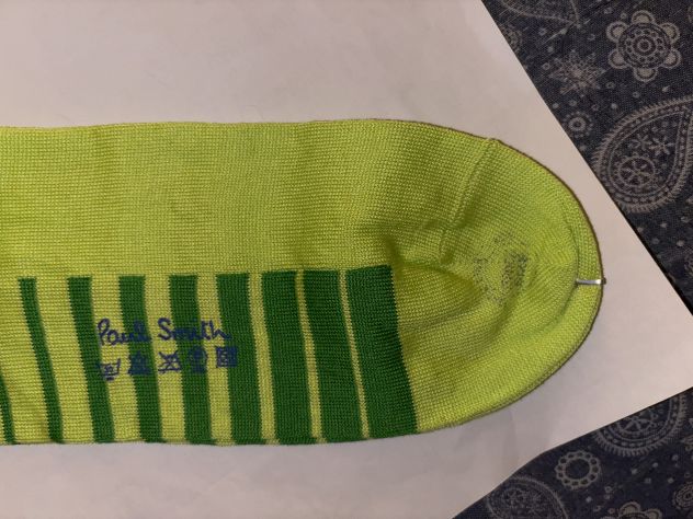 CALZE NUOVE DA UOMO FIRMATE ORIGINALI PAUL SMITH,MADE IN ITALY,IN COTONE,TAGLIA - Foto 5