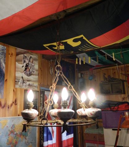 Lampadario artigianale candelabro a sei luci - Foto 4