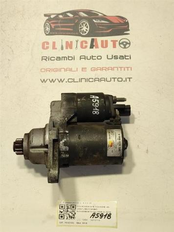 MOTORINO D' AVVIAMENTO VOLKSWAGEN Touran 2° Serie 0986020330 BSX bifuel/metano 1984 (0710)