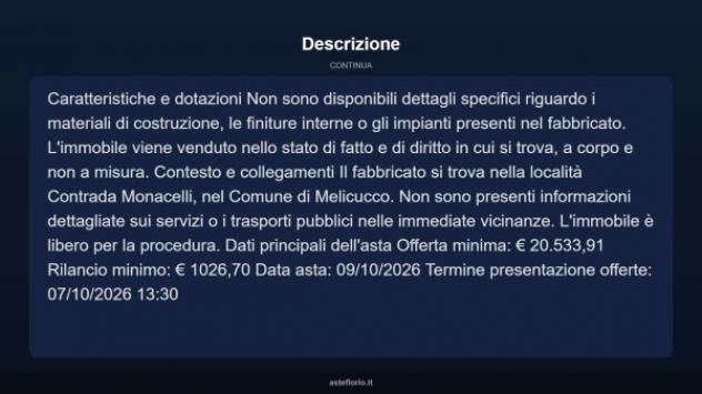 Immobile in asta di 1000 m² in vendita a Melicucco - Foto 3