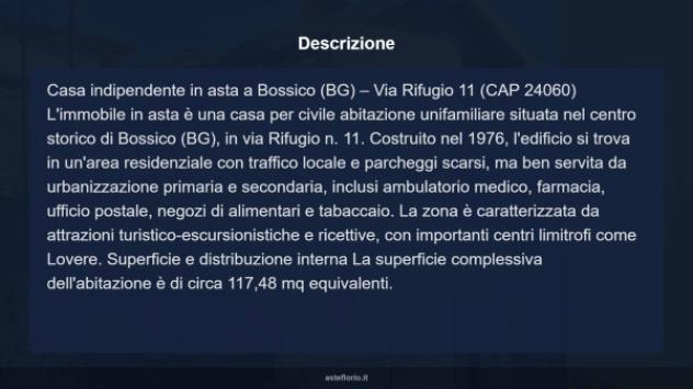Immobile in asta di 117 m² con più di 5 locali in vendita a Bossico - Foto 18