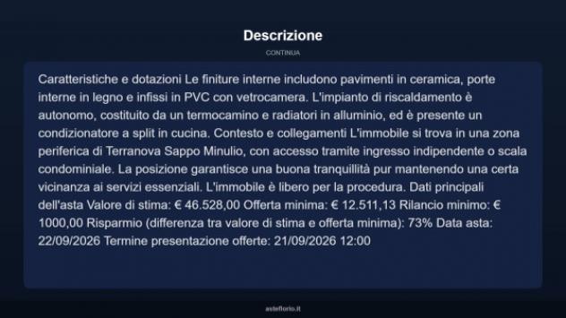 Immobile in asta di 122 m² in vendita a Terranova Sappo Minulio - Foto 16