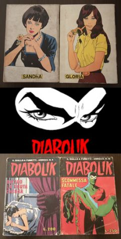 DIABOLIK, IL GIALLO A FUMETTI, N. 5 e 16 - 1973/74.