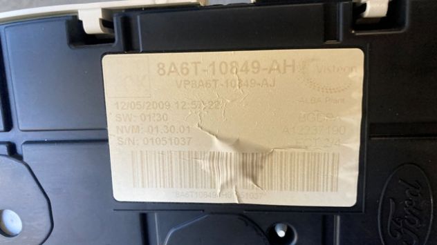 Quadro strumenti Ford Fiesta 1.2 benzina del 2011 (8A6T-10849-AH) - Foto 4