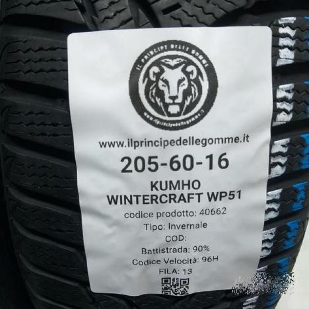 2 gomme 205 60 16 kumho a40662 - Foto 2