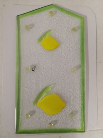 Piatto in vetro decorato, lavorazione artigianale siciliana Cristalleria Italia - Foto 4