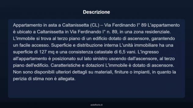 Immobile in asta di 127 m² con più di 5 locali in vendita a Caltanissetta - Foto 7