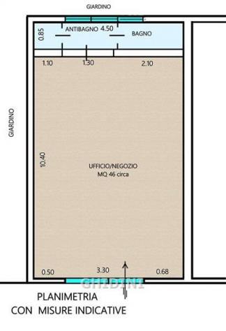 UFFICIO di 1 vani e di 56 mq (GROSSETO - CENTRALE) rif. 1644.32M