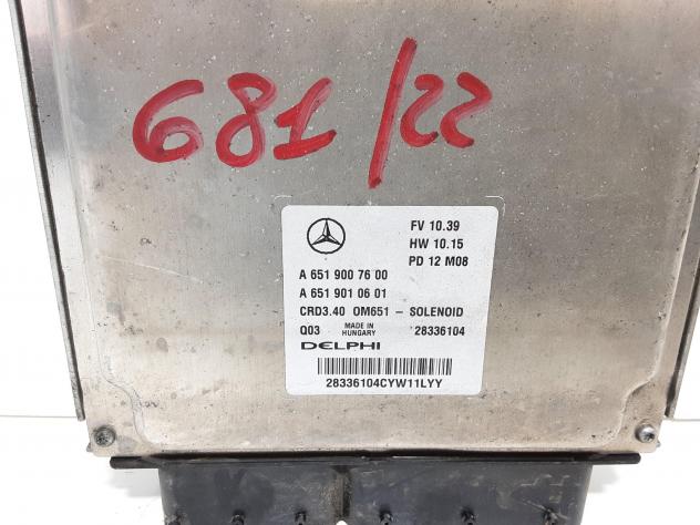 CENTRALINA MOTORE MERCEDES Classe B W246 2° Serie A6519007600 OM 651.901 Diesel 1800 (12) - Foto 4